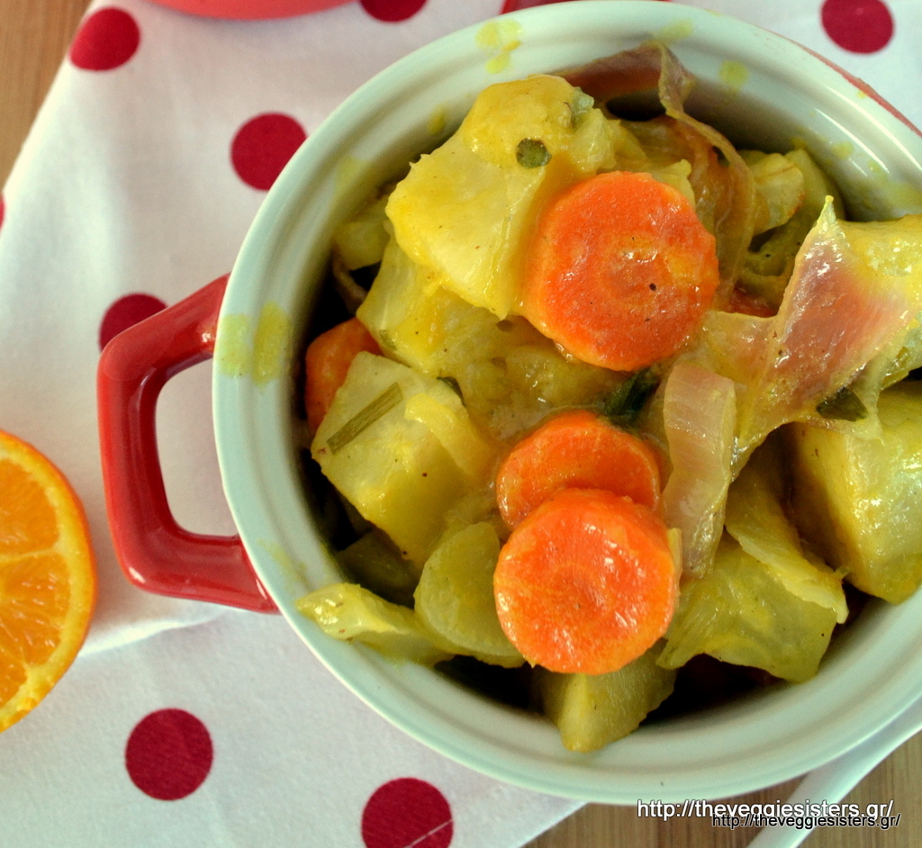 Λαχανικά - ρίζες φούρνου με πορτοκάλι κ κινόα