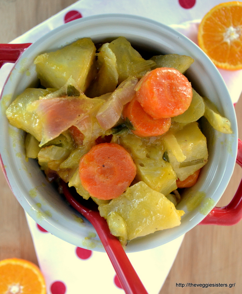 Πορτοκαλένια λαχανικά ρίζες φούρνου με κινόα