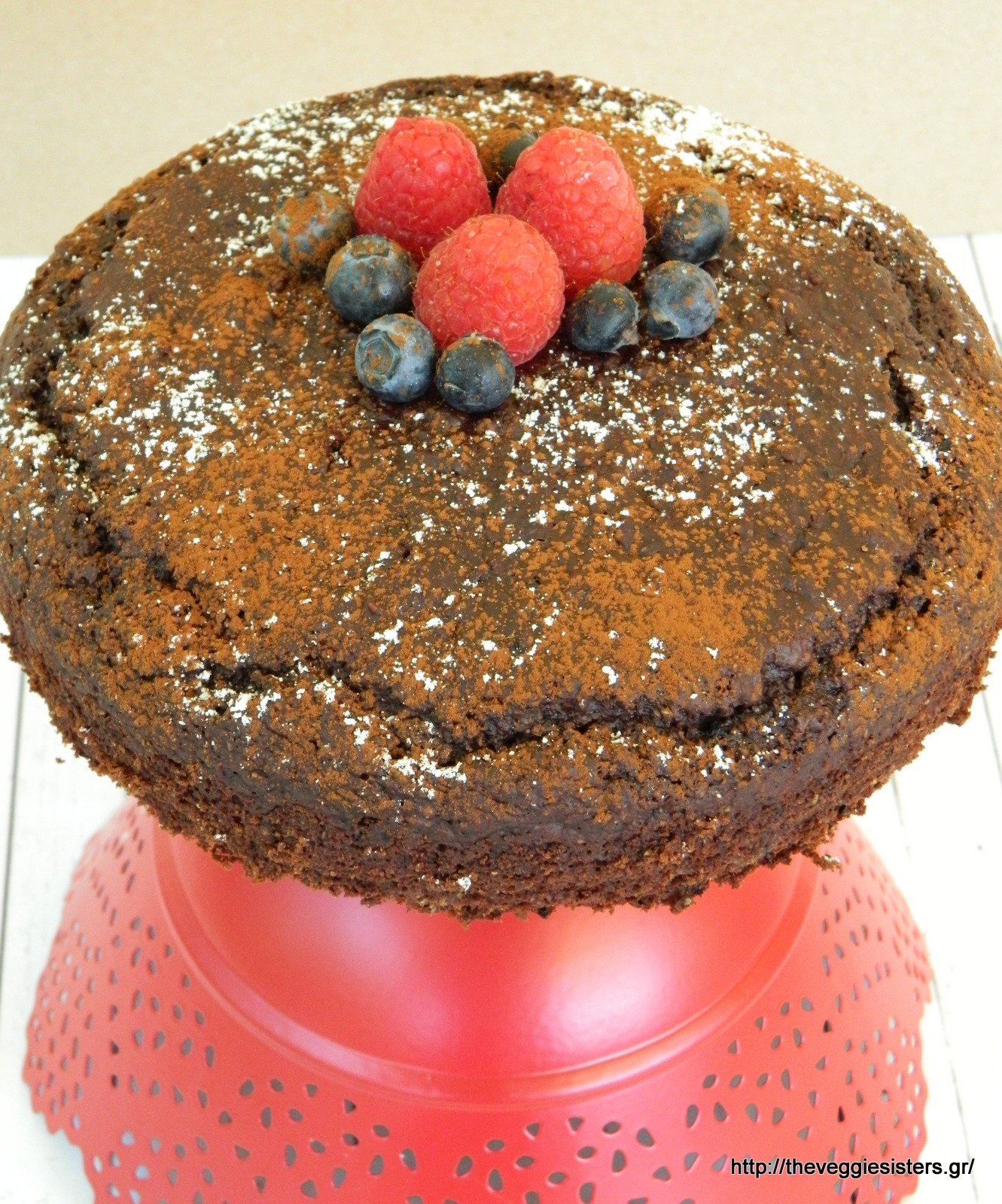 Σοκολατένιο κέικ με μύρτιλλα - Chocolate blueberry cake