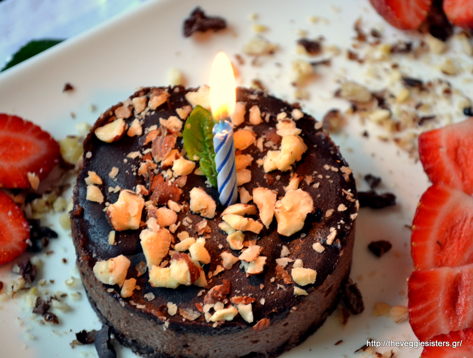 Νηστίσιμα ατομικά cheesecake σοκολάτα φουντούκι - Vegan chocolate hazelnut cheesecake