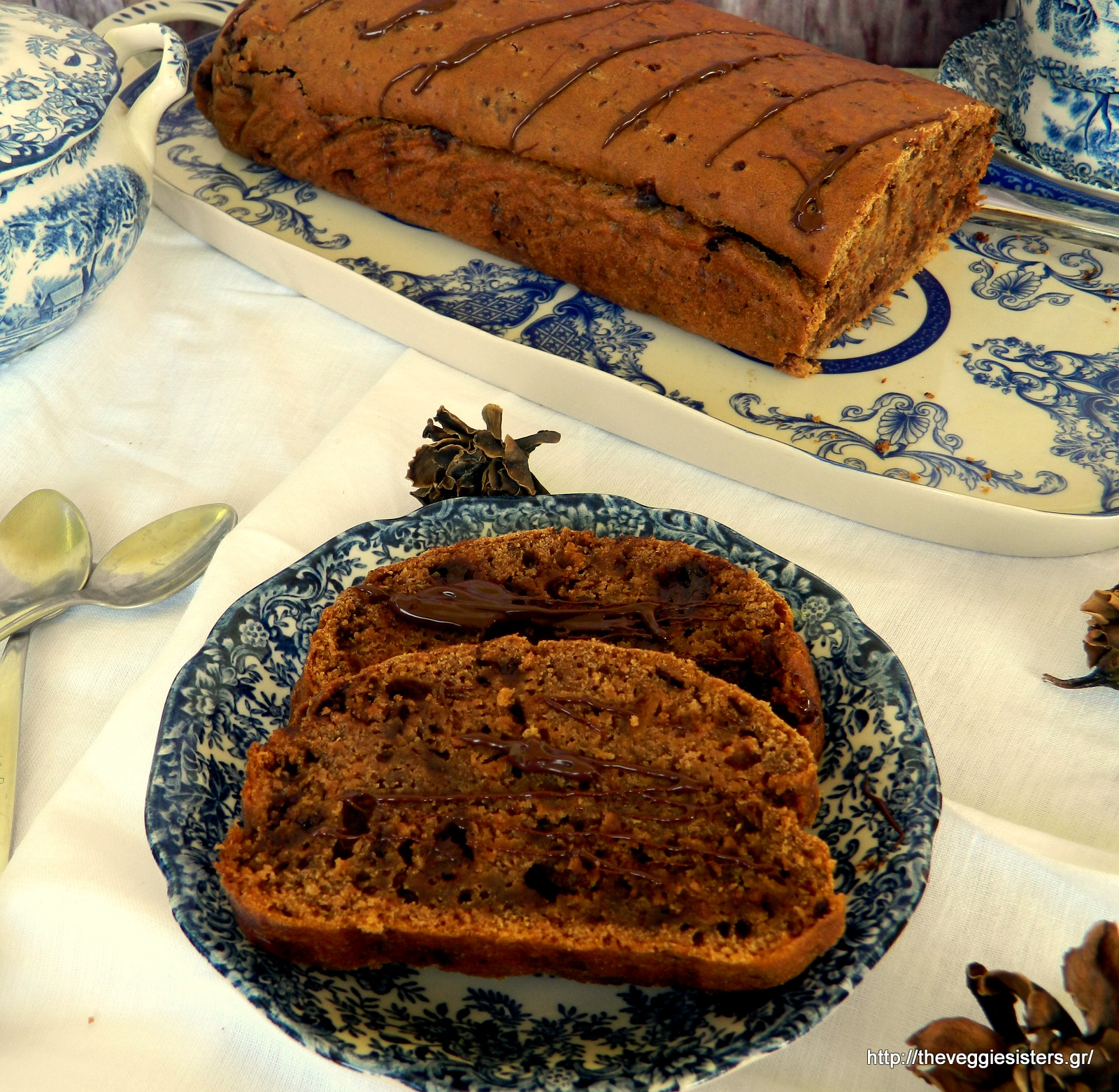 Κέικ με κολοκύθα κ σοκολάτα - Chocolate butternut squash bread
