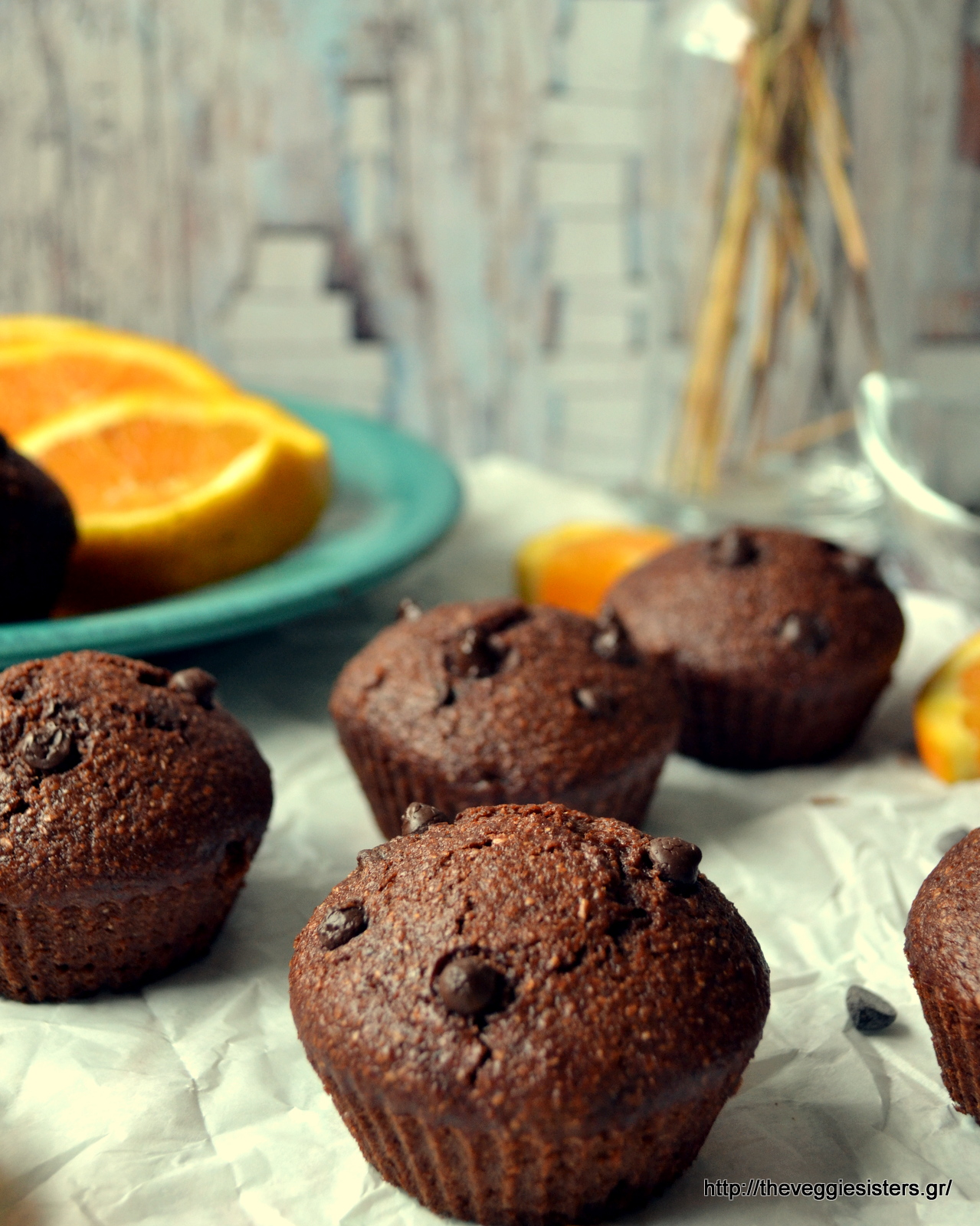 Νηστίσιμα πανεύκολα μάφιν σοκολάτας πορτοκαλιού - Vegan super easy chocolate orange muffins