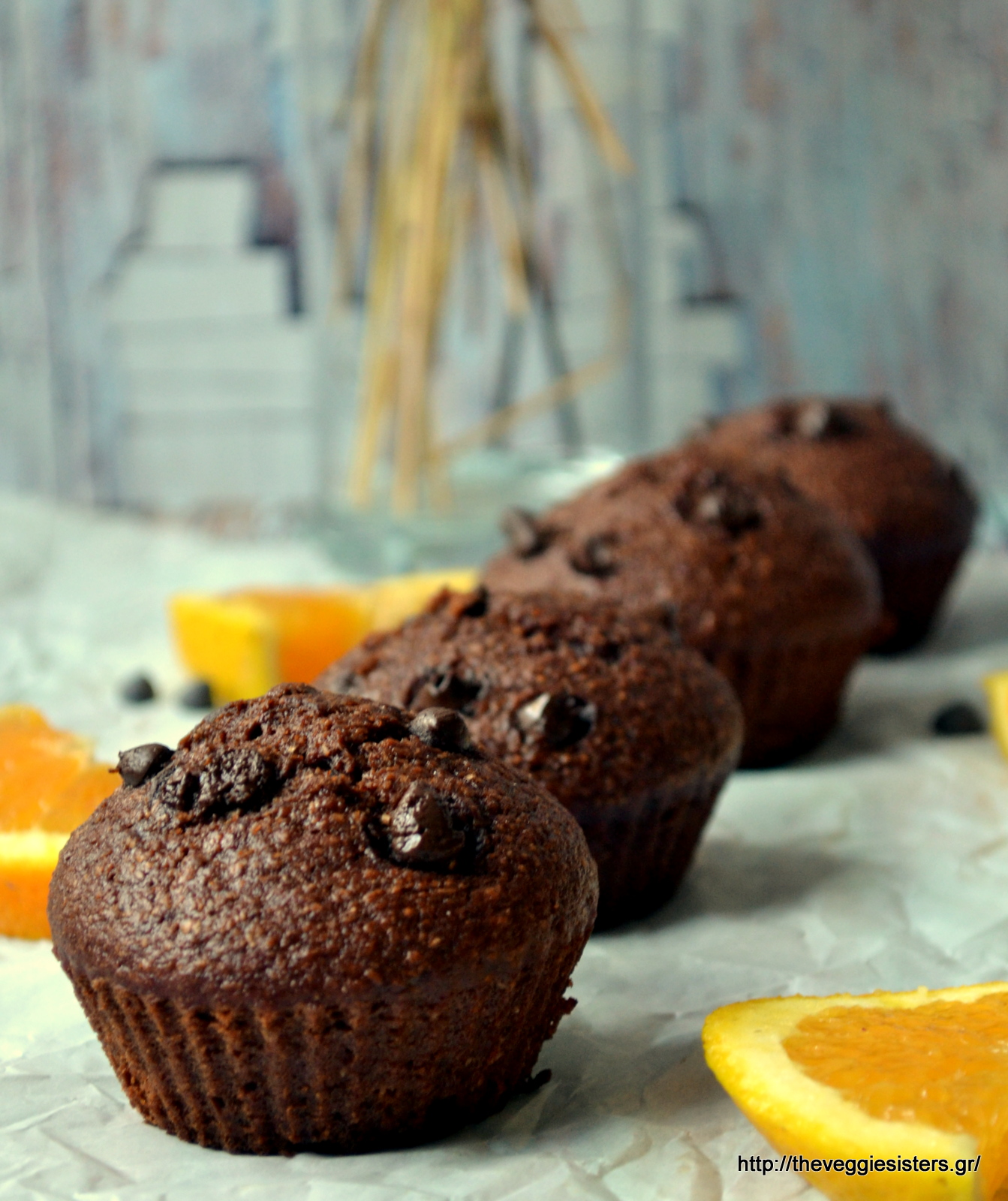 Νηστίσιμα πανεύκολα μάφιν σοκολάτας πορτοκαλιού - Vegan super easy chocolate orange muffins